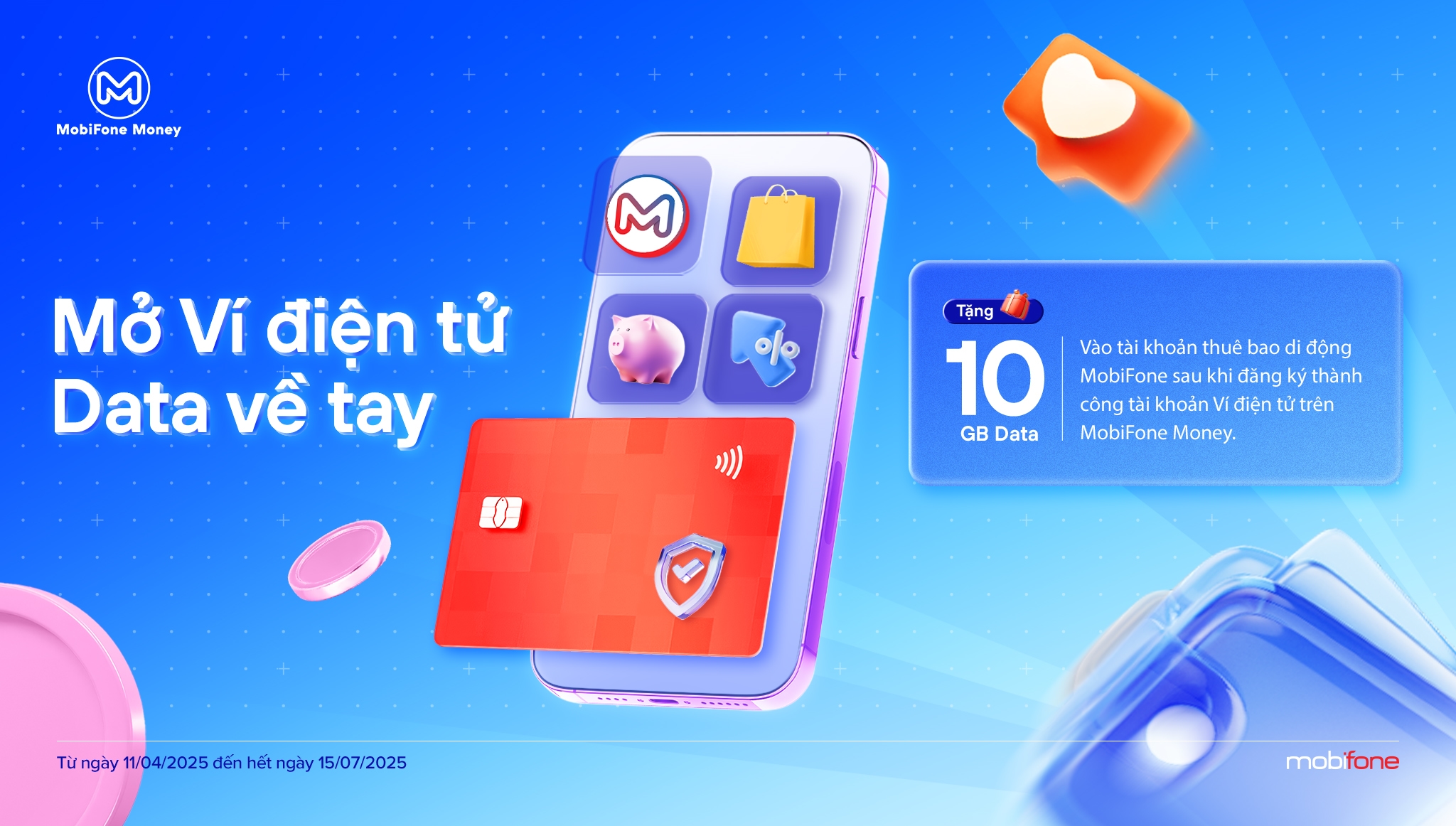 Chương trình khuyến mại "Mở ví điện tử - Data về tay"
