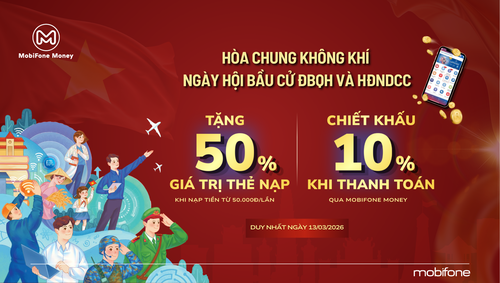 MobiFone Money hòa chung không khí ngày hội bầu cử ĐBQH và HĐND các cấp