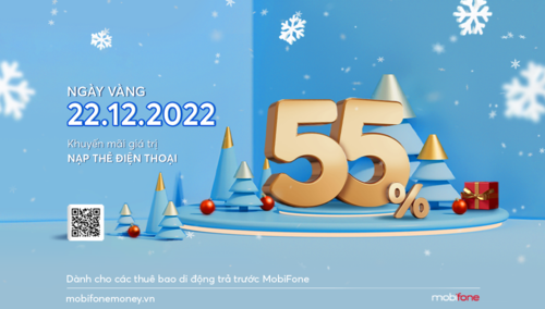 Ngày vàng MobiFone Money: Ưu đãi lên đến 55% 
