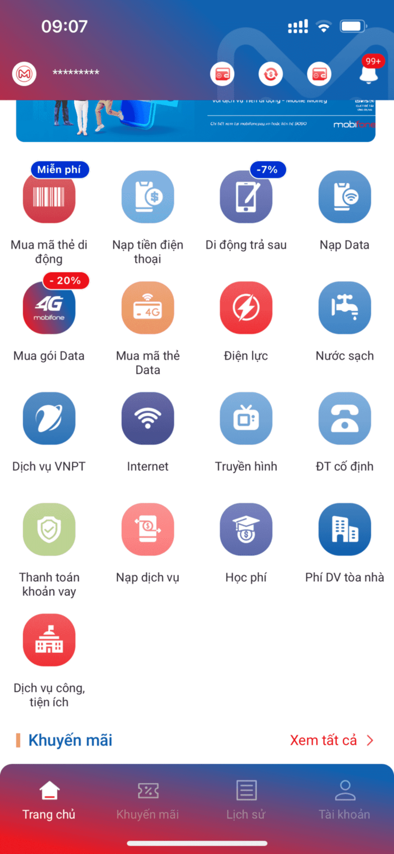 thanh to&aacute;n h&oacute;a đơn điện nước chiết khấu cao